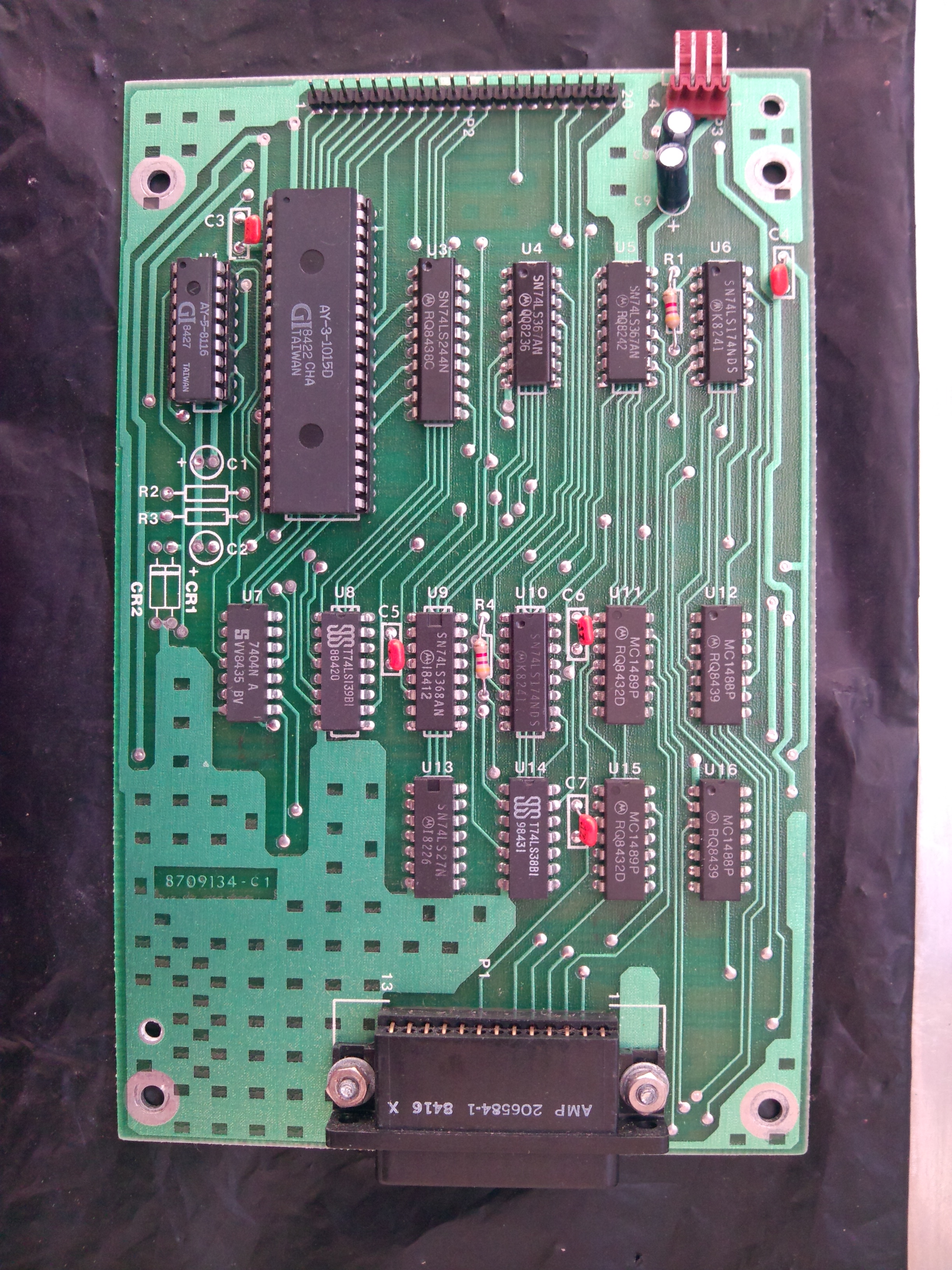 RS232 board after